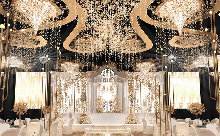 西区花木兰喜事汇金色大厅效果展示